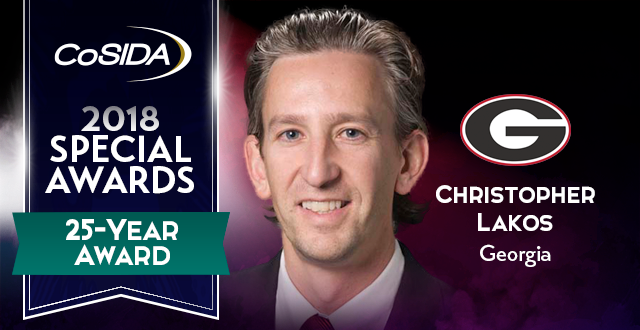 Special Awards Salute: Christopher Lakos (University of Georgia), 25-Year Award